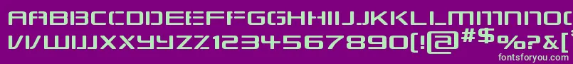 Repkexp Font – Green Fonts on Purple Background