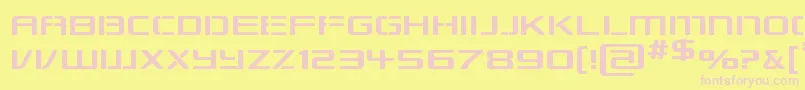 Repkexp Font – Pink Fonts on Yellow Background