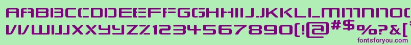 Repkexp Font – Purple Fonts on Green Background