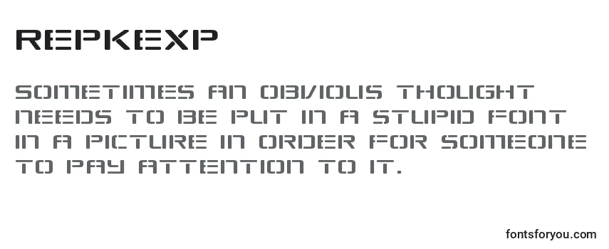 Repkexp フォントのレビュー