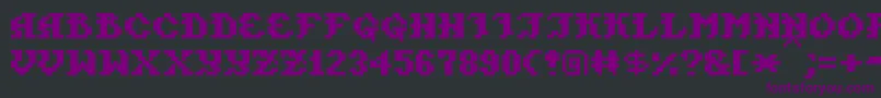 PixelTakhisis Font – Purple Fonts on Black Background
