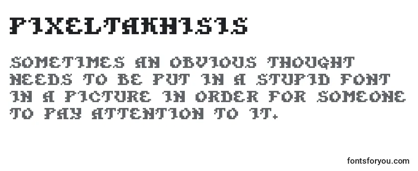 Review of the PixelTakhisis Font