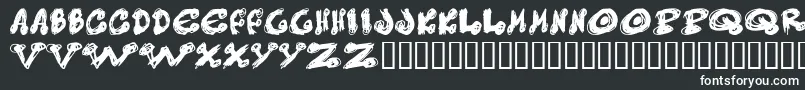 Messydots Font – White Fonts on Black Background