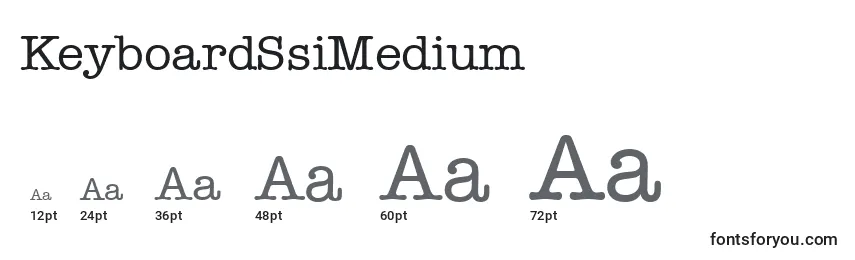 Размеры шрифта KeyboardSsiMedium