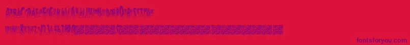 Circusparty Font – Purple Fonts on Red Background