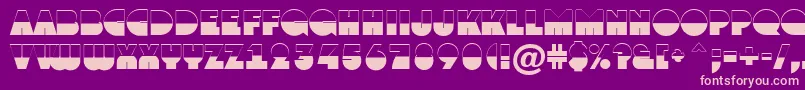 Grotob1 Font – Pink Fonts on Purple Background