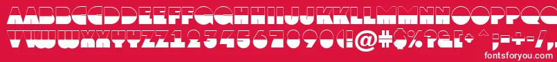 Grotob1 Font – White Fonts on Red Background