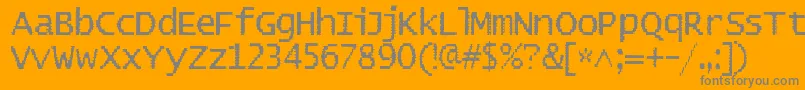 Шрифт Badpad – серые шрифты на оранжевом фоне