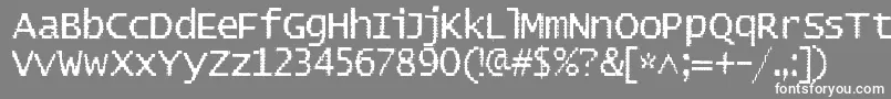 フォントBadpad – 灰色の背景に白い文字