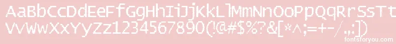 Badpad Font – White Fonts on Pink Background