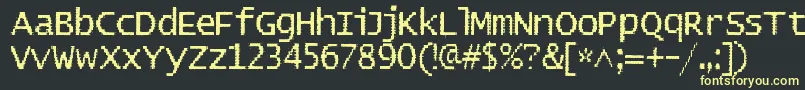 Badpad Font – Yellow Fonts on Black Background