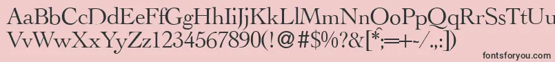 LegaRegular Font – Black Fonts on Pink Background