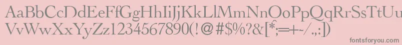 LegaRegular Font – Gray Fonts on Pink Background
