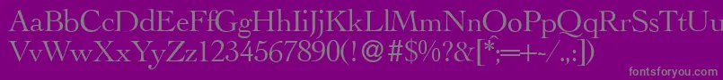 LegaRegular Font – Gray Fonts on Purple Background