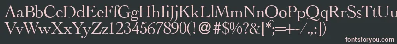 LegaRegular Font – Pink Fonts on Black Background