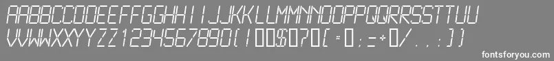 Lcdm2l Font – White Fonts on Gray Background