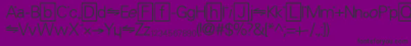 Chemistr Font – Black Fonts on Purple Background