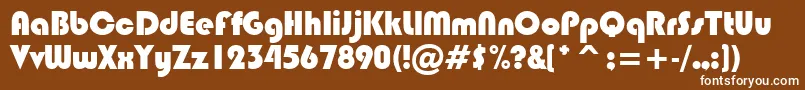 Подробнее о шрифте Bongo Шрифт Bongo – белые шрифты на коричневом фоне