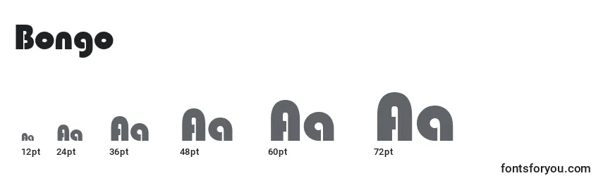 Bongo Font Sizes
