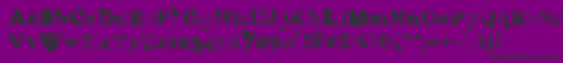 Шрифт Gream – чёрные шрифты на фиолетовом фоне