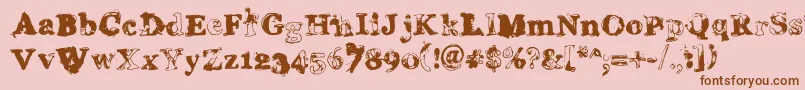Gream Font – Brown Fonts on Pink Background
