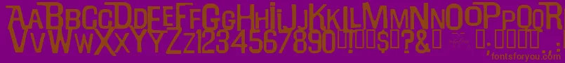 Will Robinson Font – Brown Fonts on Purple Background