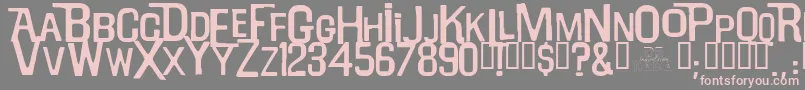 Will Robinson Font – Pink Fonts on Gray Background