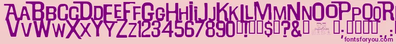 Will Robinson Font – Purple Fonts on Pink Background