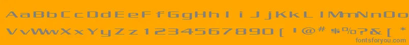 KubraExtended Font – Gray Fonts on Orange Background