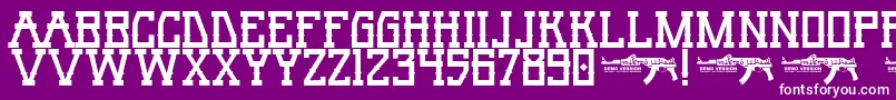 UmarRage Font – White Fonts on Purple Background
