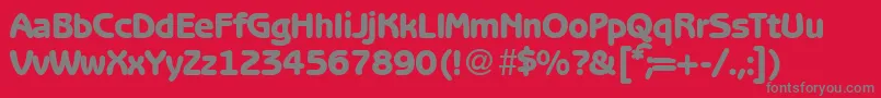 BenjaminsansheavyRegular Font – Gray Fonts on Red Background