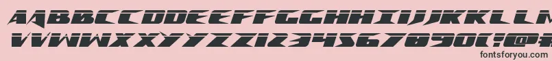 Crimesyndicatelaser Font – Black Fonts on Pink Background