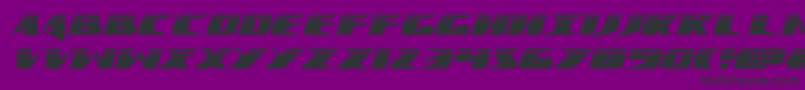 Fonte Crimesyndicatelaser – fontes pretas em um fundo violeta