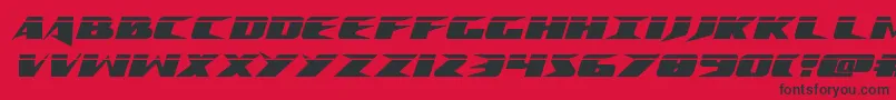 fuente Crimesyndicatelaser – Fuentes Negras Sobre Fondo Rojo