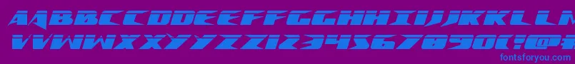 Crimesyndicatelaser Font – Blue Fonts on Purple Background