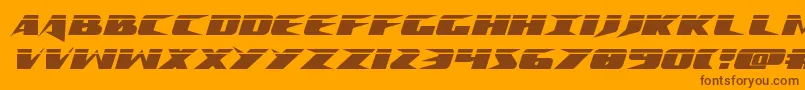 Crimesyndicatelaser Font – Brown Fonts on Orange Background