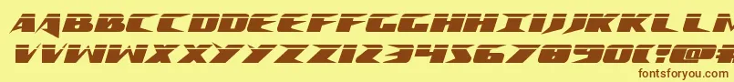 Crimesyndicatelaser Font – Brown Fonts on Yellow Background