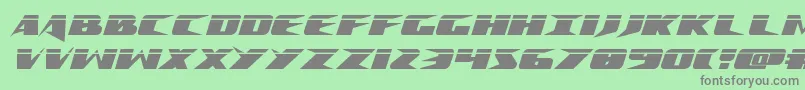 Crimesyndicatelaser Font – Gray Fonts on Green Background