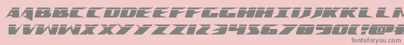 Crimesyndicatelaser Font – Gray Fonts on Pink Background