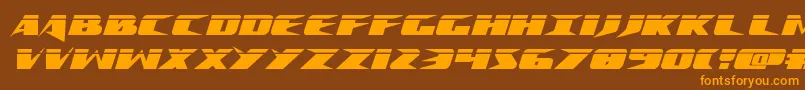 Crimesyndicatelaser Font – Orange Fonts on Brown Background