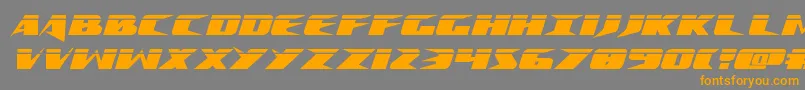 Crimesyndicatelaser Font – Orange Fonts on Gray Background