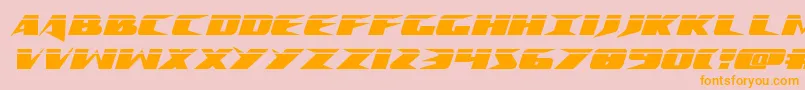 Crimesyndicatelaser Font – Orange Fonts on Pink Background