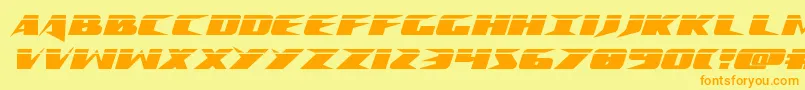 Crimesyndicatelaser Font – Orange Fonts on Yellow Background