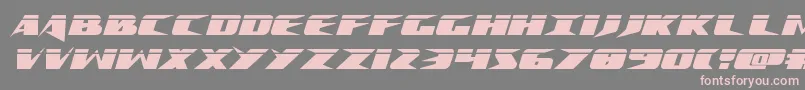 Crimesyndicatelaser Font – Pink Fonts on Gray Background