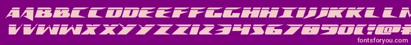 Crimesyndicatelaser Font – Pink Fonts on Purple Background