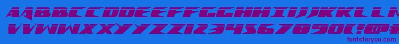 Crimesyndicatelaser Font – Purple Fonts on Blue Background