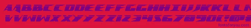 Crimesyndicatelaser Font – Purple Fonts on Red Background