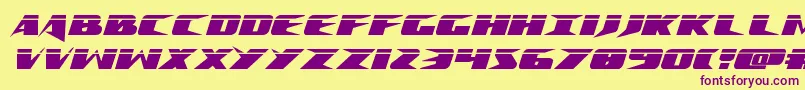 Crimesyndicatelaser Font – Purple Fonts on Yellow Background