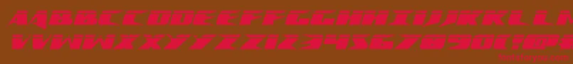 Crimesyndicatelaser Font – Red Fonts on Brown Background
