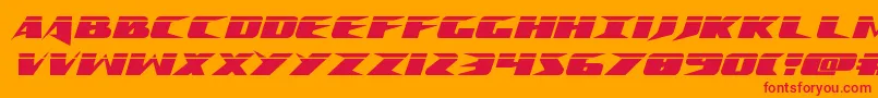 fuente Crimesyndicatelaser – Fuentes Rojas Sobre Fondo Naranja
